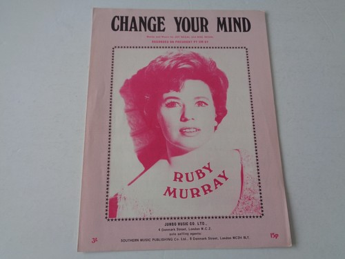 Sheet music change your mind - sheet,