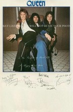 QUEEN BAND SIGNED AUTOGRAPH