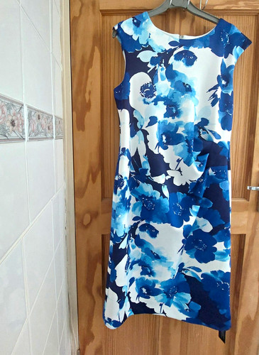 Roman blue white - blue/white, floral