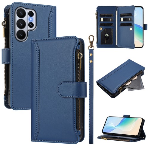Zipper card leather - leather, wallet