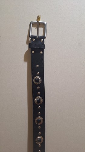 Concho belt genuine leather - concho,