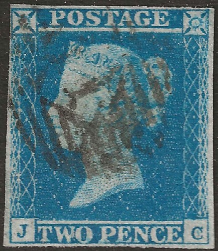 1849 two penny blue - gb, qv