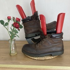 Men’s Chocolate Brown Leather Wrangler Lace Up Chukka Boots Size UK8/EU42