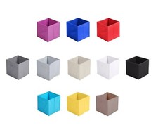 Square Foldable Storage Boxes Organiser Fabric Collapsible Cubes Toys - 31x31cm