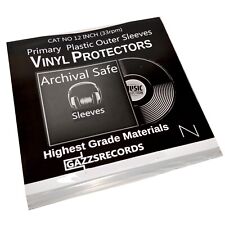 100 12" inch Outer Vinyl Album 3 LP 450g Gauge Polythene  Plastic Record Covers