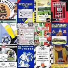 Programme Non League (Inc Amateur) Football Programmes - Various Teams - A to B