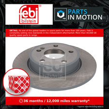 2x Brake Discs Pair Solid Rear