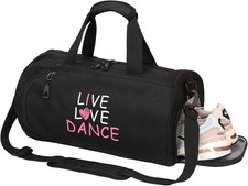 Kilofly Live Love Dance Girls Ballet Sports Gym Duffel Bag Travel Carry On