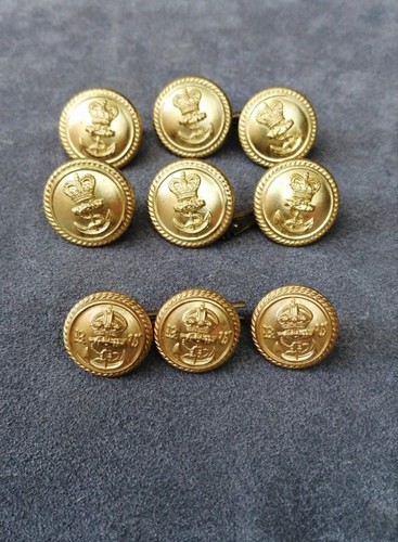 Royal navy officers buttons - navy,