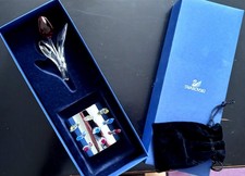 Swarovski RED Tulip  with 9 Mini Tulips and Stand  in Original Box