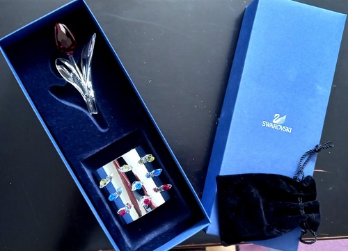 Swarovski red tulip with 9 - red,
