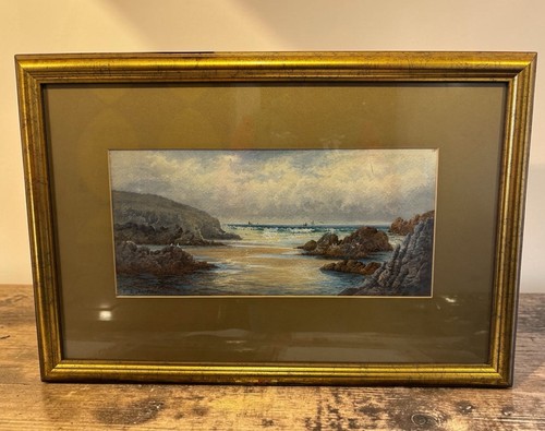 Cornish coastline framed - cornish,