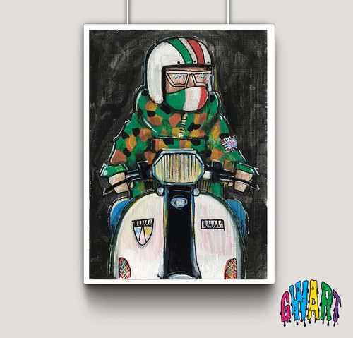 Vespa lambretta scooter - vespa,