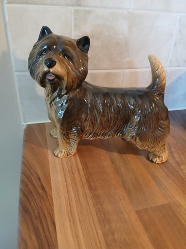 Large vintage terrier dog - large,