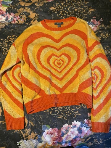 Retro orange heart - orange,