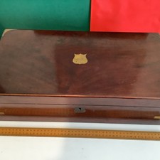 Large Victorian Mahogany Writing Slope - 50 X 25 X 15 CM