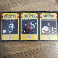 Cassette Tapes Best Of Country Glen Campbell Kris Kristofferson Willie Nelson