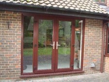 Rosewood upvc french door - rosewood,