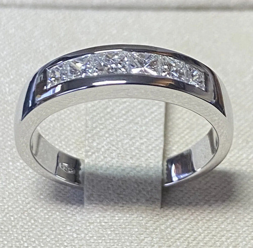 White gold ring 18kt - white,