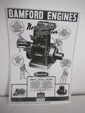 1945, 'BAMFORDS' PETROL & DIESEL ENGINES ADVERT (LAMINATED PHOTOCOPY) EG SERIES