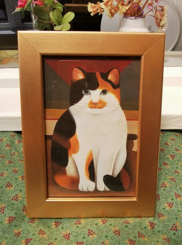 Calico cat framed print martin - calico,