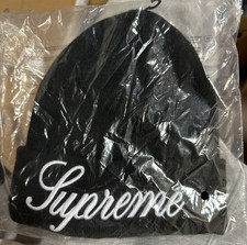 NEW Supreme New Era Script Beanie (FW24) (Black) - Free Shipping