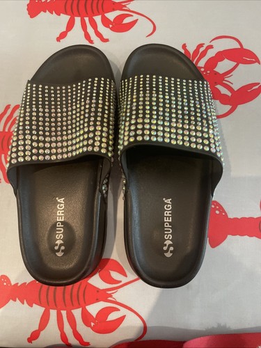 Superga rhinestone sliders - superga,