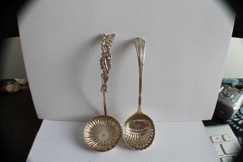 Antique solid silver sugar - solid,