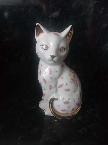 Vintage porcelain cat - vintage, ornament