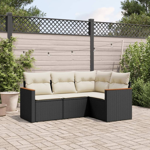 Garden sofa set black cream - black,,
