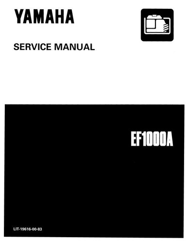 Yamaha ef1000a generator - ef1000a,