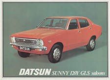 Datsun Nissan 120Y Sunny GLS Saloon 1977-78 Original UK Sales Brochure
