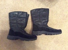 Good used Rohde sympatex black snow boot fleece lined size 4