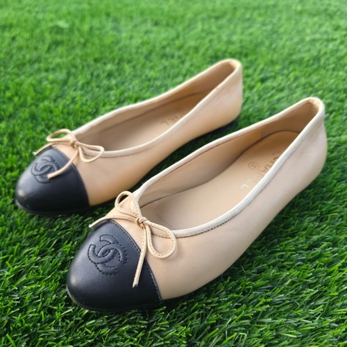Chanel black beige ballet eu - chanel,