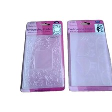 Crafts-too,  Embossing Folders, 2 X A6, Floral Frame & Tweet Tweet,  Brand New. 