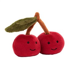 Jelly Cats Cherry Plush Cherry Plush Cherry Stuffed Fruit Plush Throw Pillow Toy