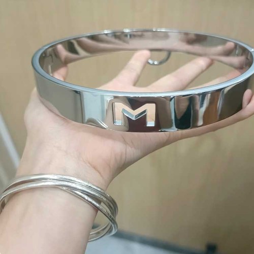 Stainless steel slave collar - stainless,