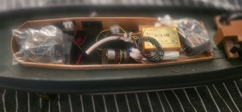 Electric tugboat hl11 wood - electric,