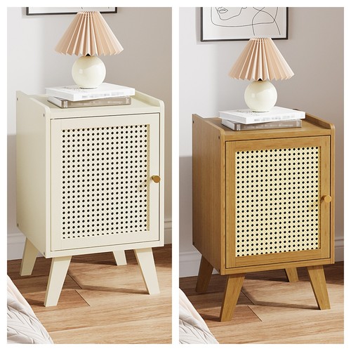 Rattan door bedside table - 1,