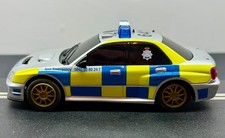 Scalextric Subaru Impreza Police Car - Missing Rear Spoiler (C3068)