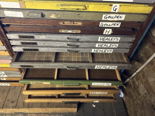 Letterpress printer cabinet - letterpress,