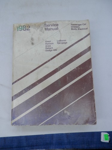 1982 service manual dodge omni - service,