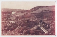 RP Torrington Railway Station & steam train 1904 Umberleigh pmark postcard Devon