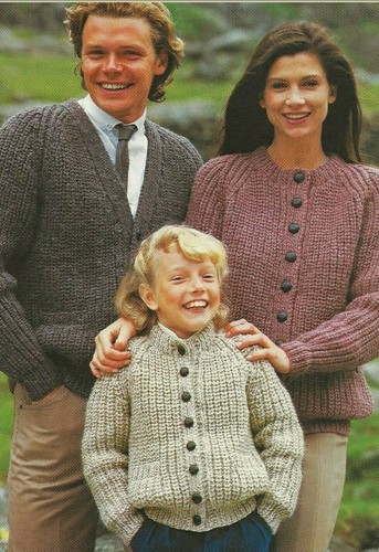Knitting pattern family - knitting, pattern family