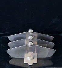 Antique Art Deco Continental Silver Plated Gentleman's Desk Letter Rack