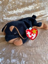 ty Beanie Babies retired Doberman Dog, Doby,  good clean condition with tags