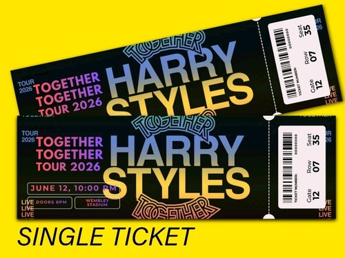Harry styles mock ticket - mock,