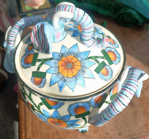 Ardmore pottery elephant - pottery,