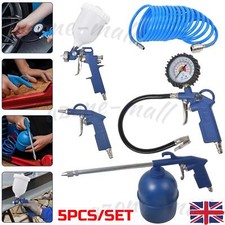 5PcsCompressed Air Tool Accessory Set Compressor Tube Tyre Gravity Spray Gun Set
