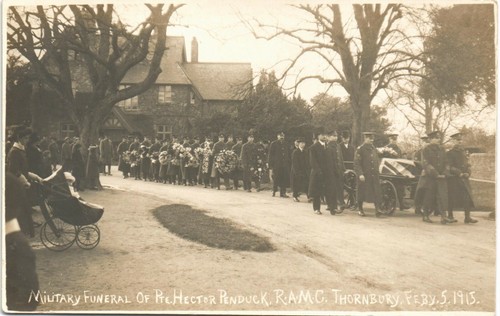 Thornbury military funeral of - thornbury.,